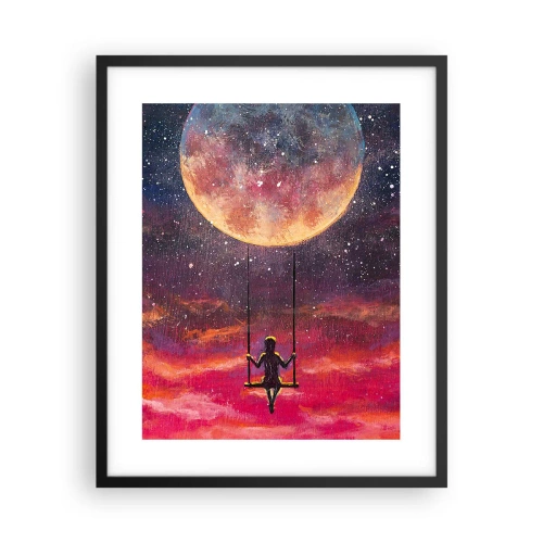 Plakát v černém rámu - Stavět si vzdušné zámky - 40x50 cm