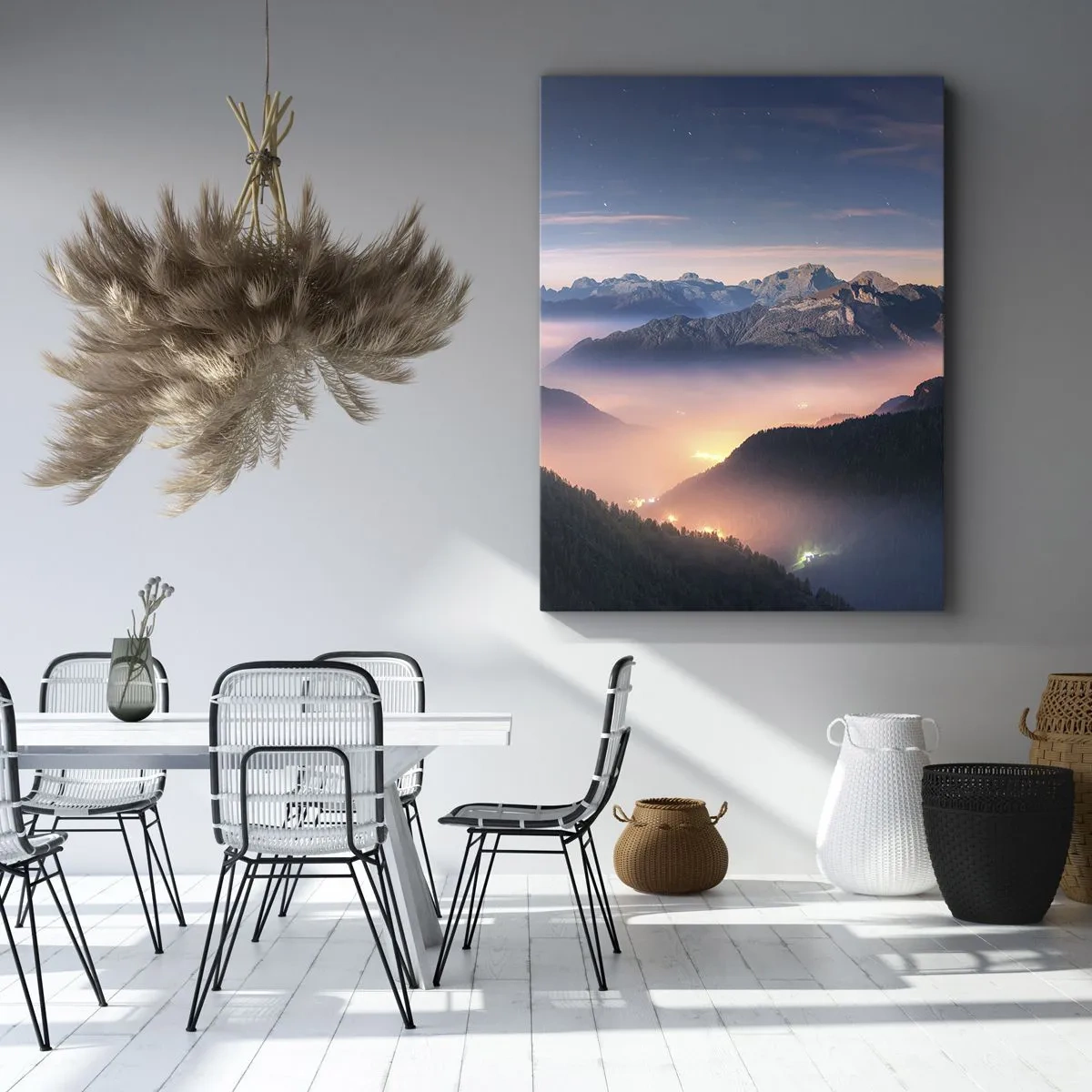 Obraz na plátně - Světlo v údolích - 70x100 cm