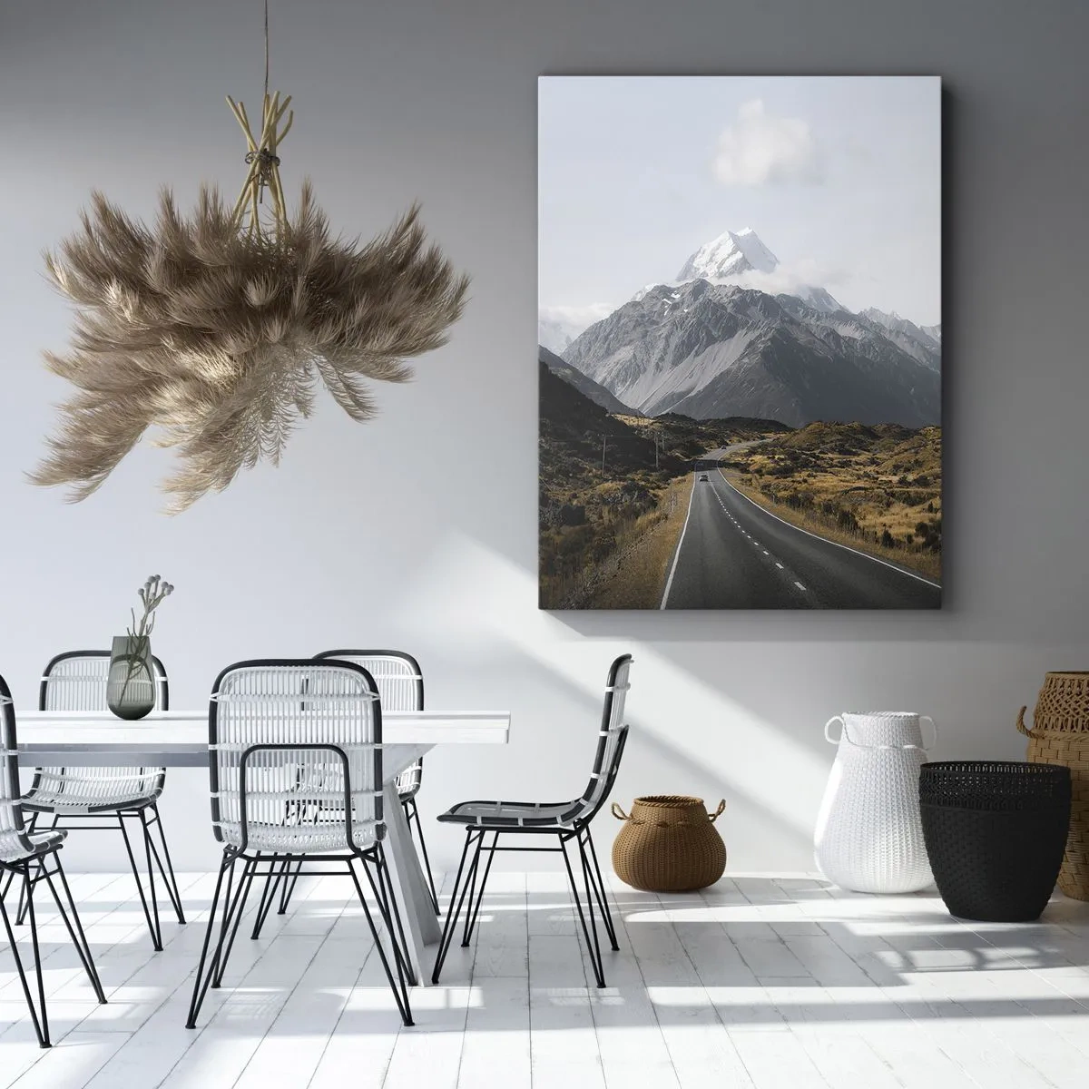 Obraz na plátně - Cesta do srdce hor - 50x70 cm