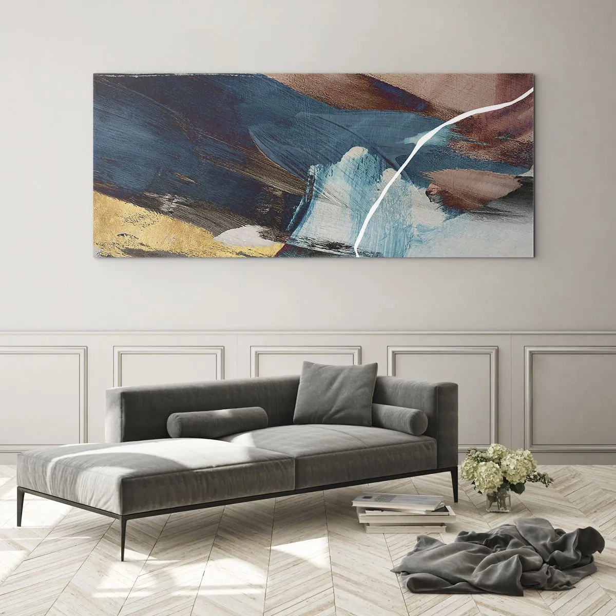 Obraz na skle - Na plno a s energií - 100x40 cm