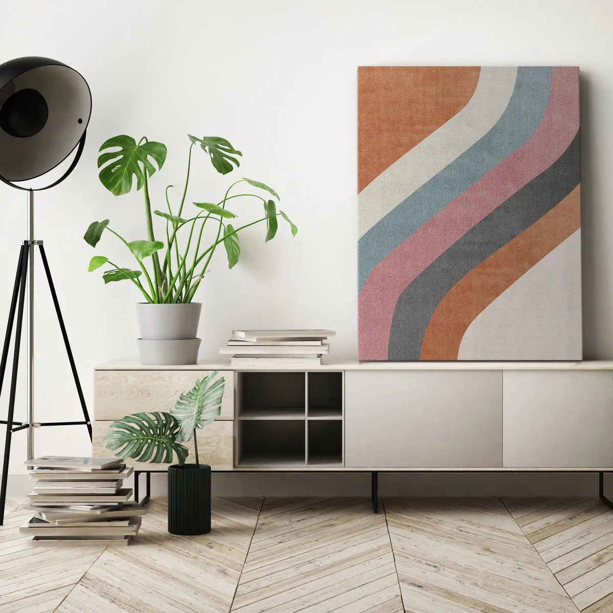 Obraz na plátně - Diagonální kompozice – pohyb - 55x100 cm