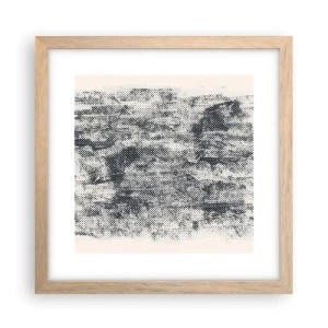 Plakát v rámu světlý dub - Mlžná kompozice - 30x30 cm
