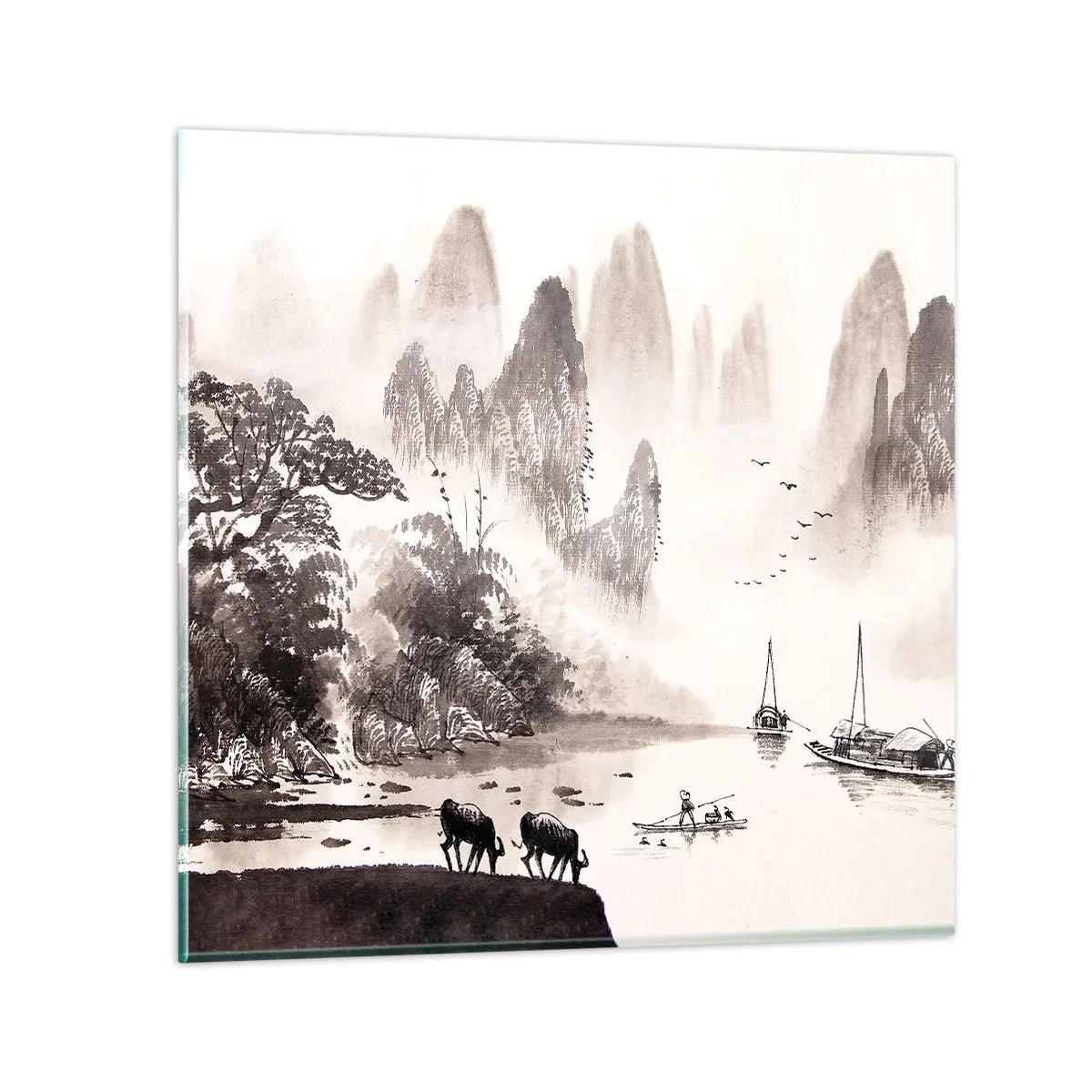 Obraz na skle - Exotická všednost Východu - 70x70 cm