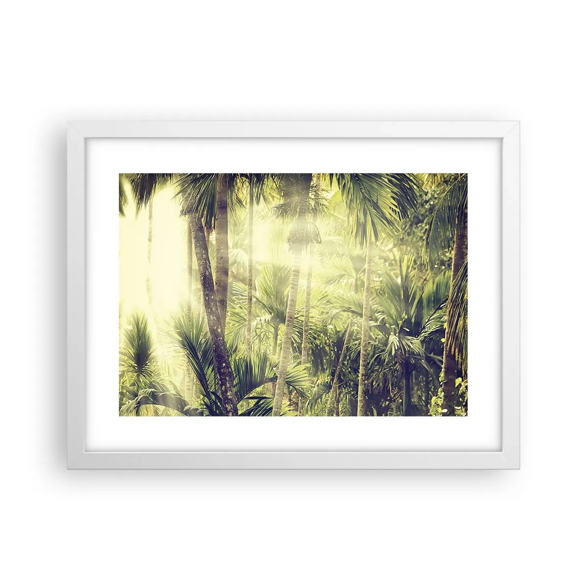 Plakát v bílém rámu - V zeleném žáru - 40x30 cm