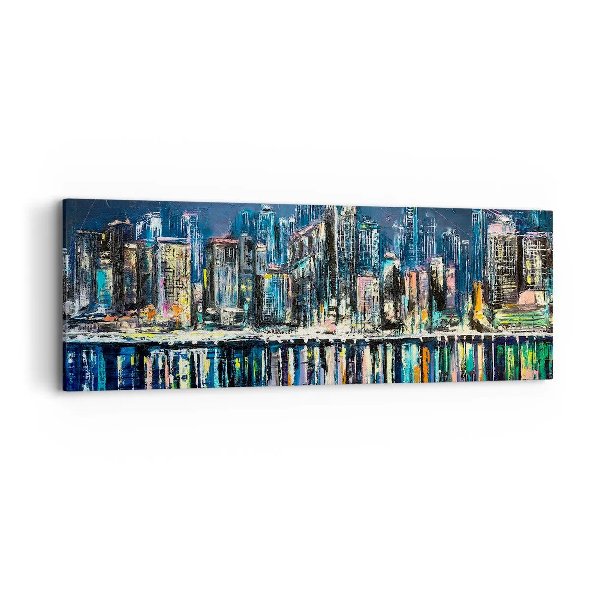 Obraz na plátně - Kaskáda světel - 90x30 cm