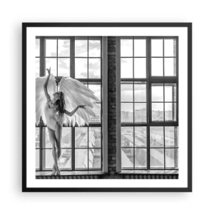 Plakát v černém rámu - Město andělů? - 60x60 cm