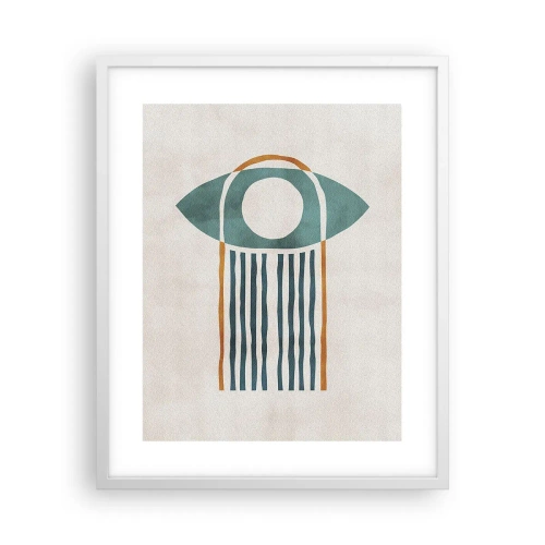 Plakát v bílém rámu - Znaky a rituály - 40x50 cm