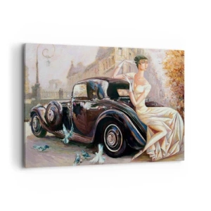 Obraz na plátně - Elegance v retro stylu - 120x80 cm