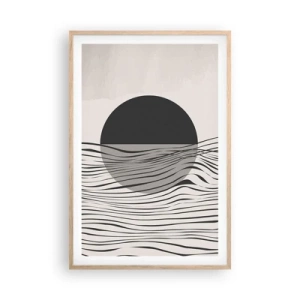 Plakát v rámu světlý dub - Poloviční kompozice - 61x91 cm