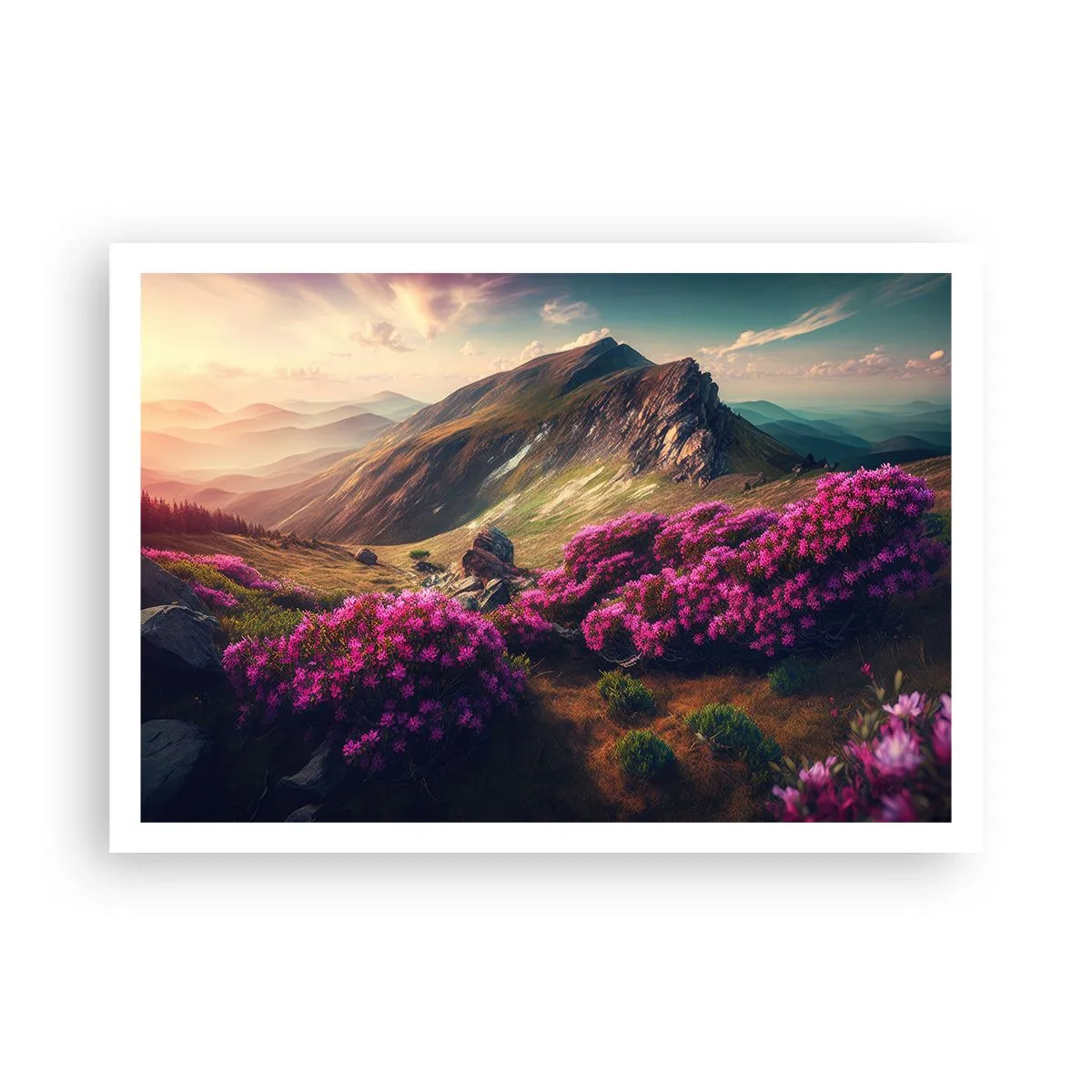 Plakát - Léto na horách - 100x70 cm