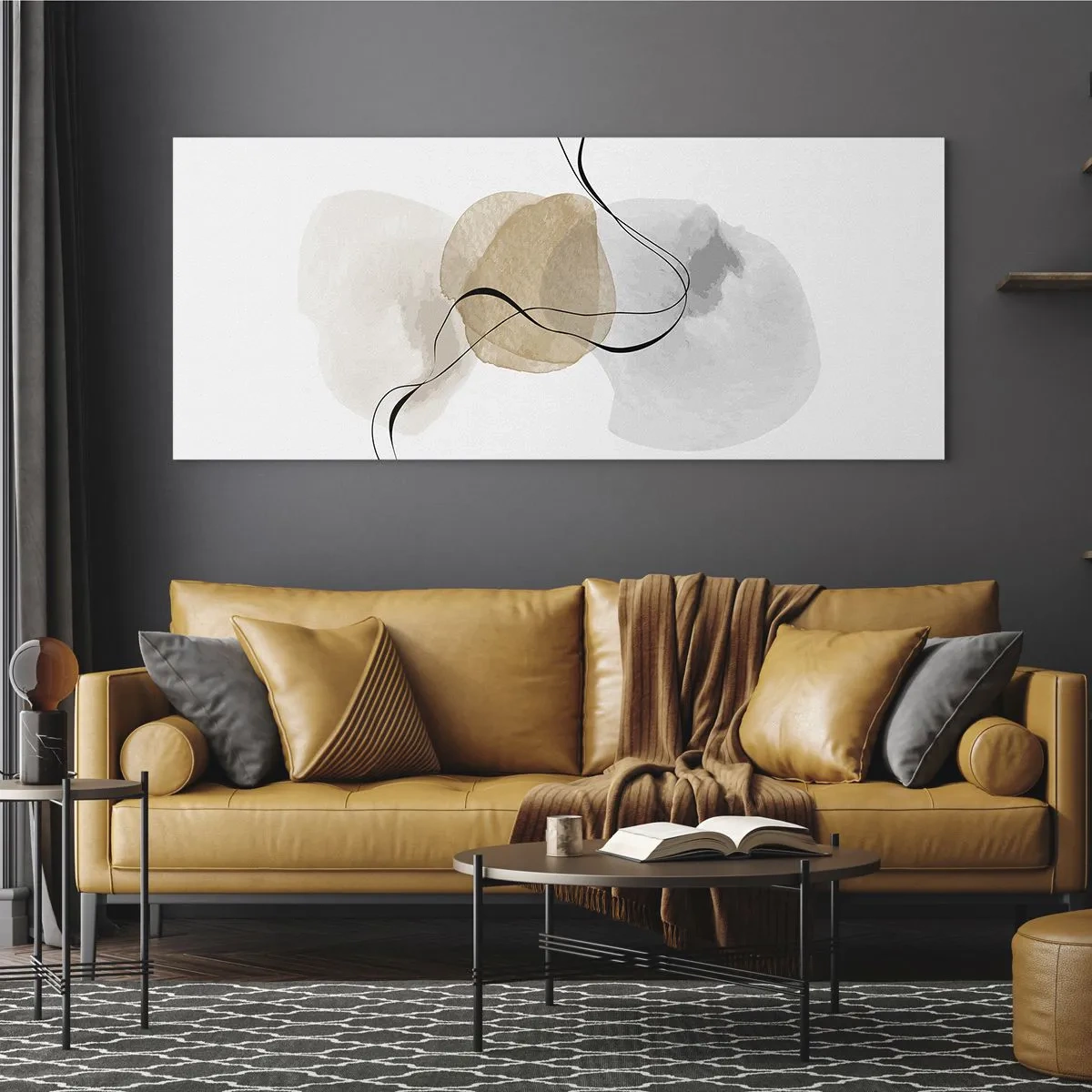Obraz na skle - Vzdušné korálky - 120x50 cm