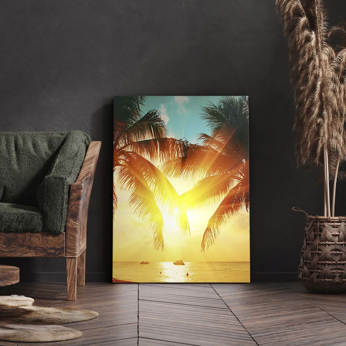 Obraz na plátně - Exotický pár - 55x100 cm