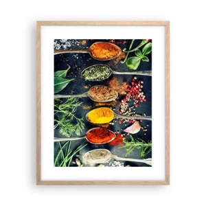 Plakát v rámu světlý dub - Kulinářská magie - 40x50 cm