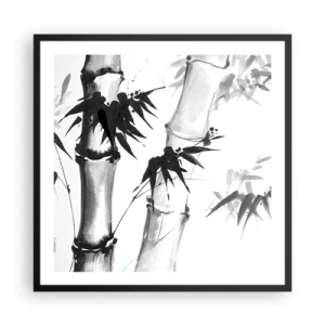 Plakát v černém rámu - Blízký záběr na orient - 60x60 cm