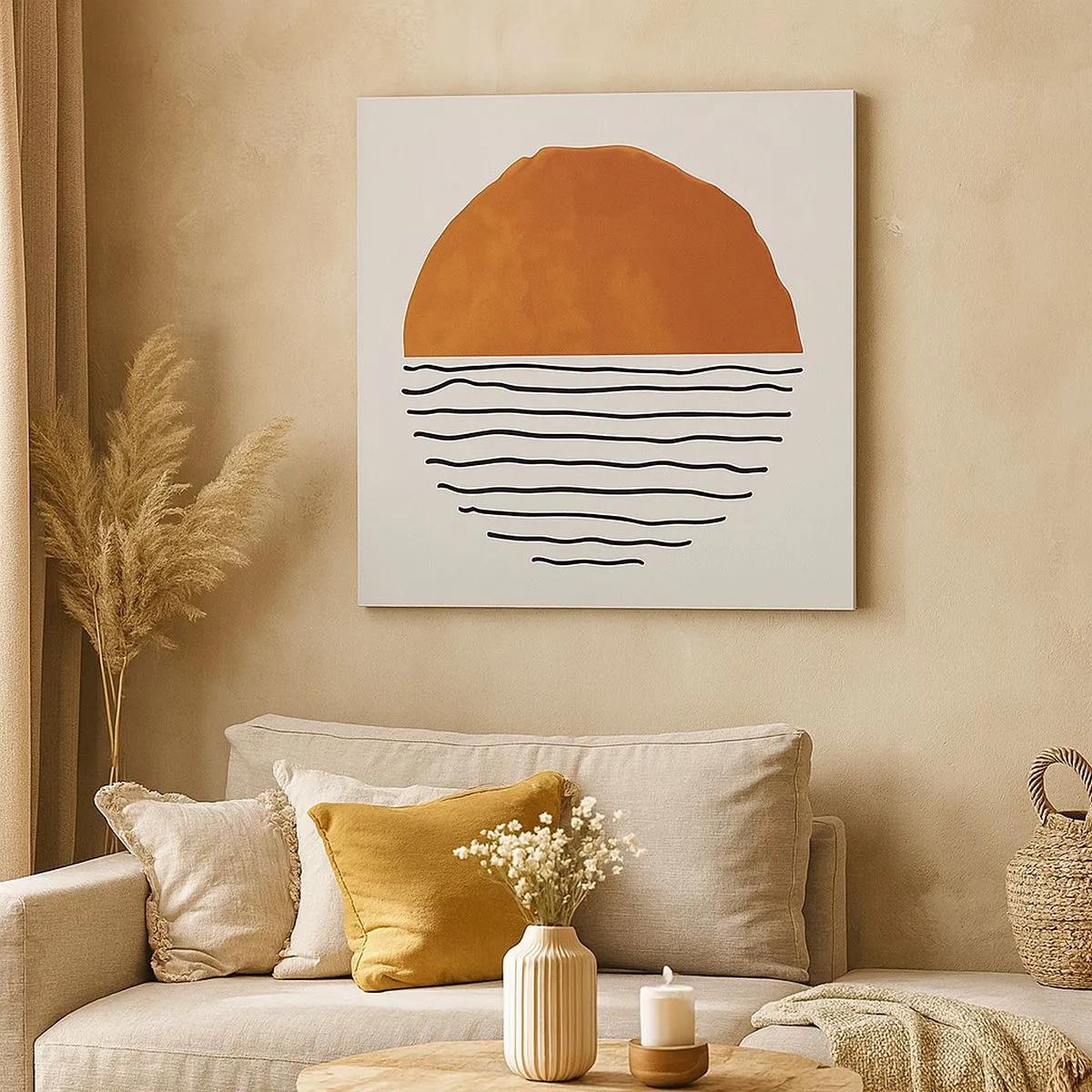 Obraz na plátně - V japonské atmosféře - 30x30 cm