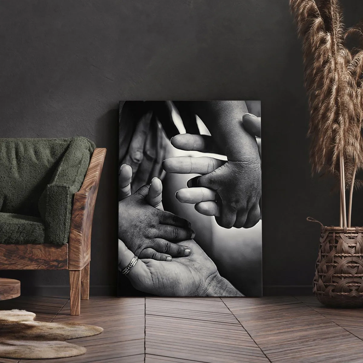 Obraz na plátně - Být člověkem - 45x80 cm