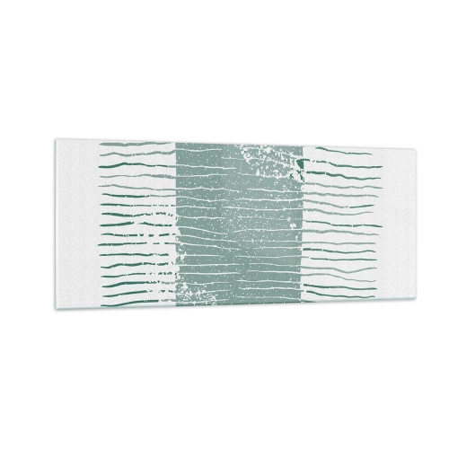 Obraz na skle - Mořská abstrakce - 100x40 cm