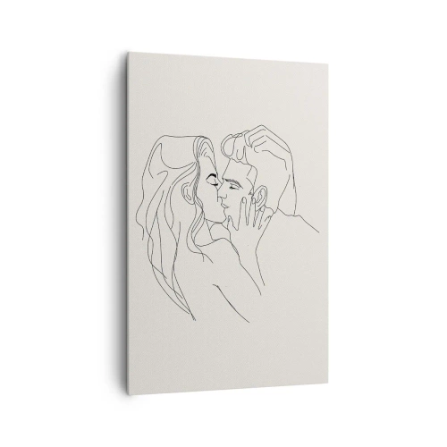 Obraz na plátně - Zamotaní citem - 80x120 cm