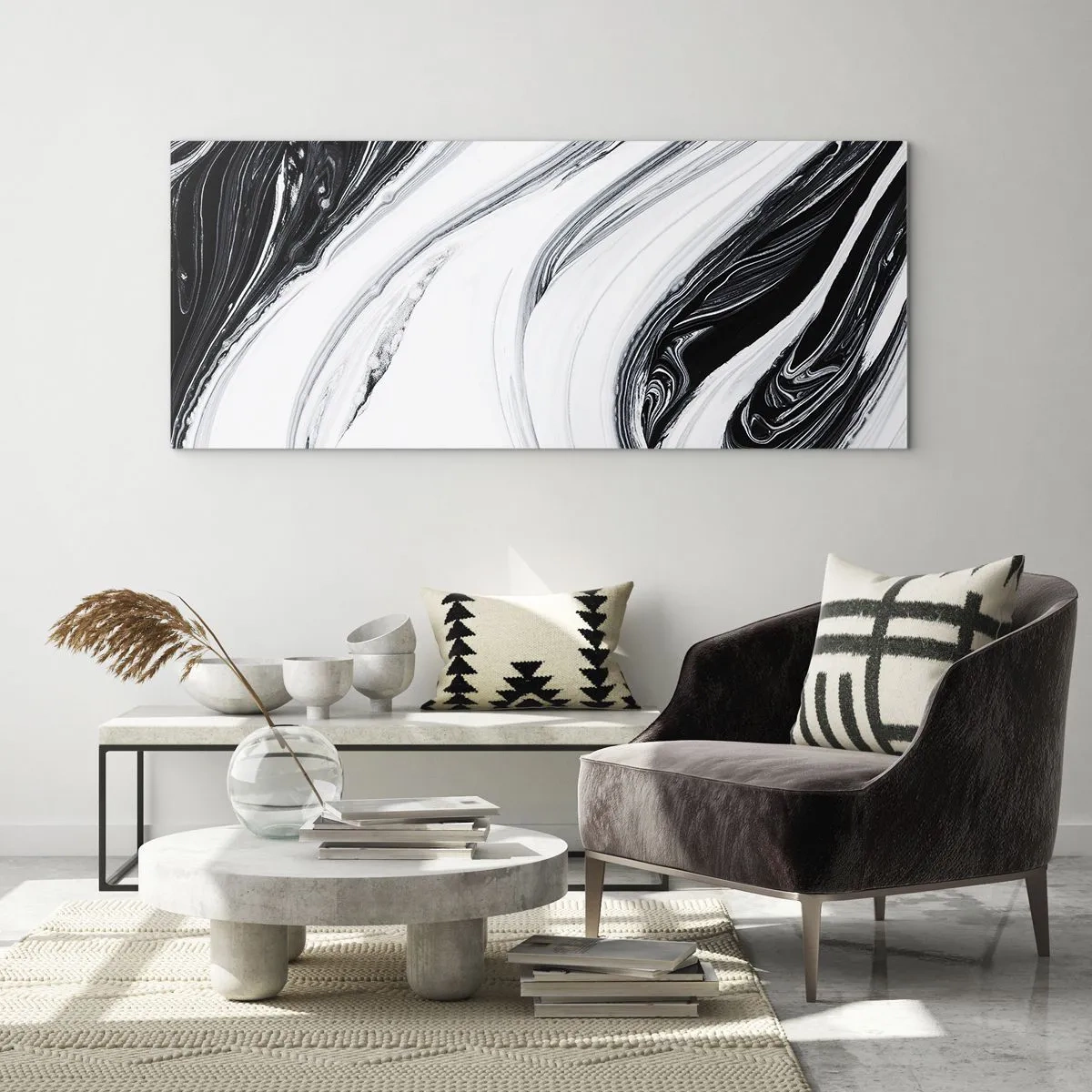 Obraz na skle - Spojení protikladů - 90x30 cm
