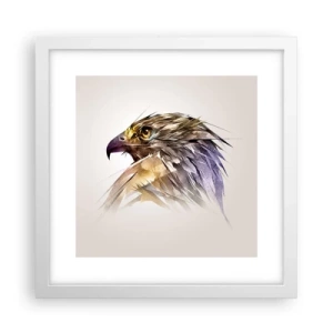 Plakát v bílém rámu - Portrét bojovníka - 30x30 cm