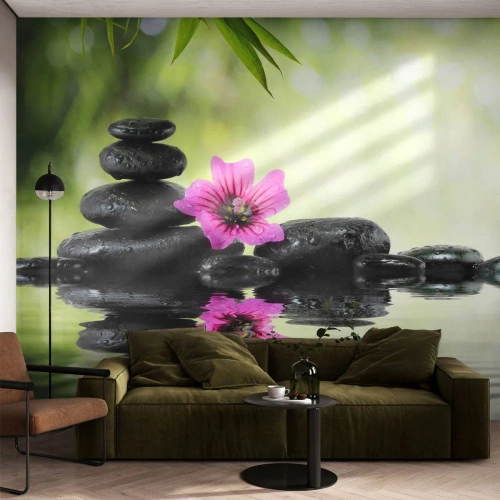 Fototapeta Premium Canvas - Čas pro duši - Květ, Kultura, Bambus - 500x350 cm