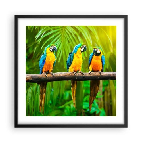 Plakát v černém rámu - Slyšela jsi, že ona…? - 50x50 cm