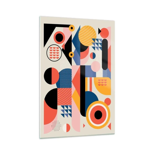 Obraz na skle - Kompozice: pojďme si hrát - 70x100 cm