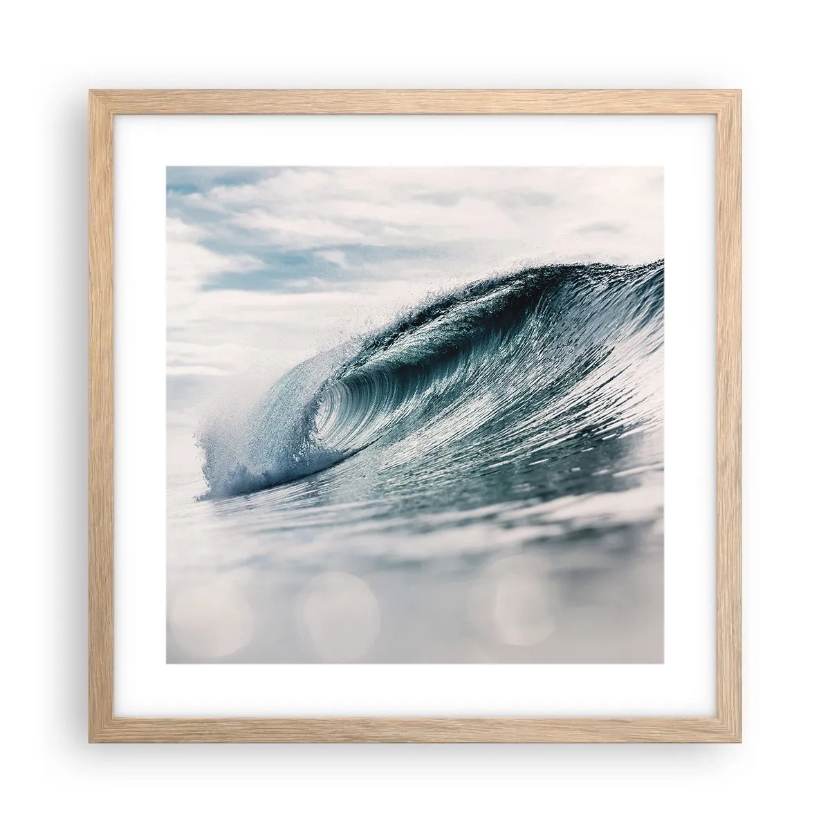 Plakát v rámu světlý dub - Vodní špička - 40x40 cm