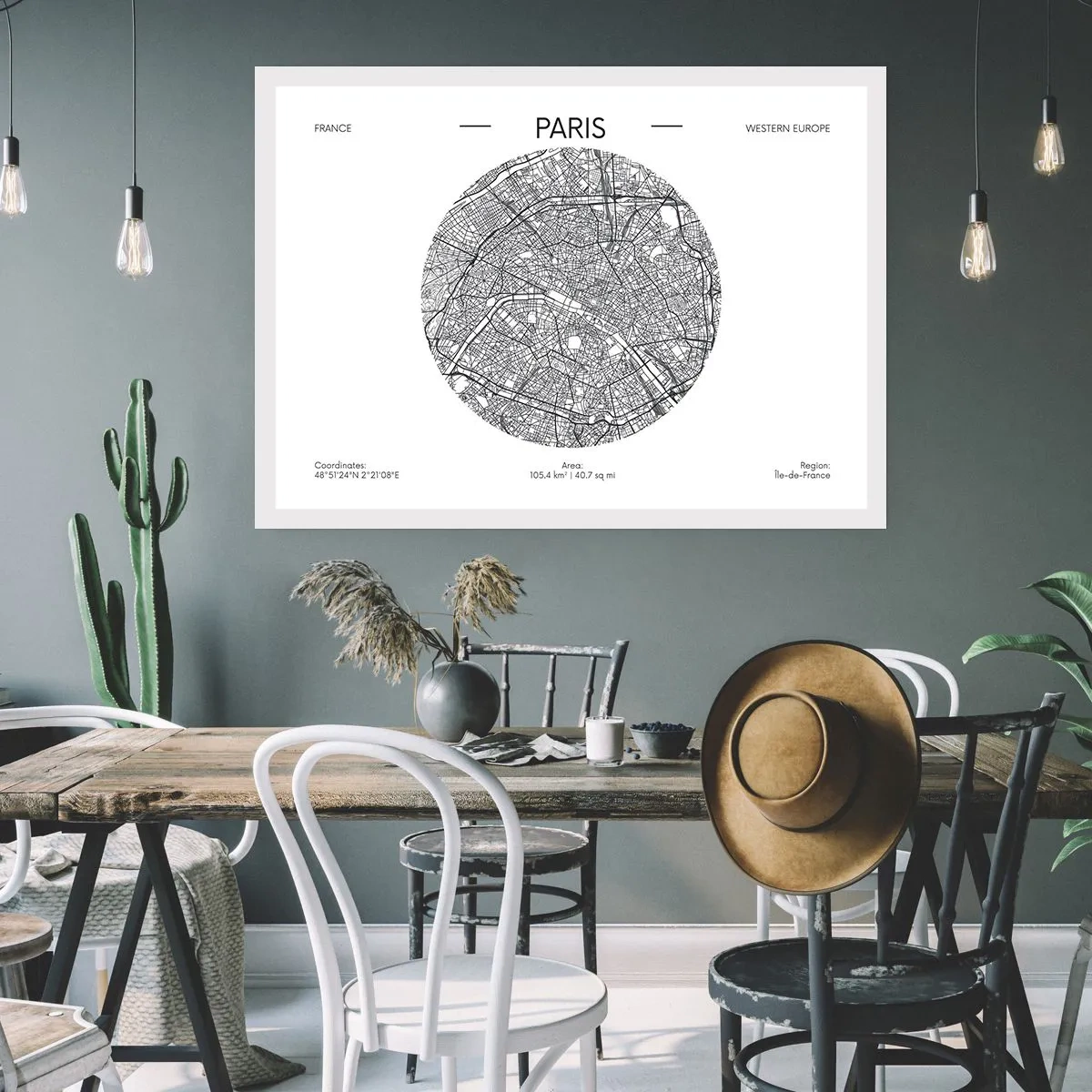 Plakát - Anatomie Paříže - 100x70 cm