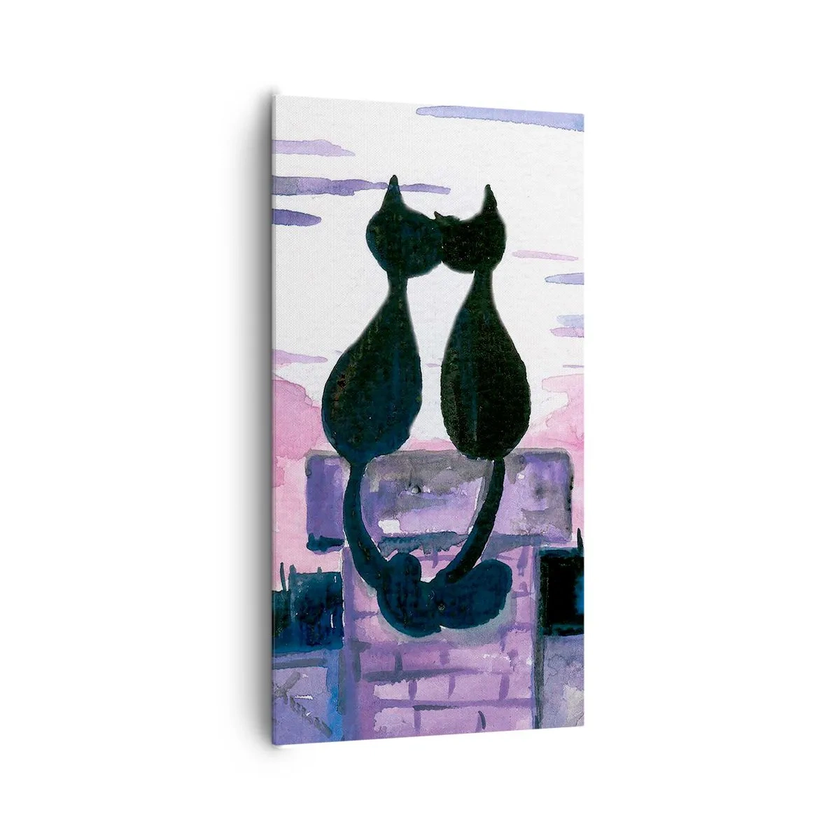 Obraz na plátně - Rendez-vous pod měsíčkem - 65x120 cm