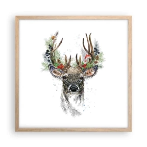 Plakát v rámu světlý dub - Ve slavnostním rouchu - 50x50 cm