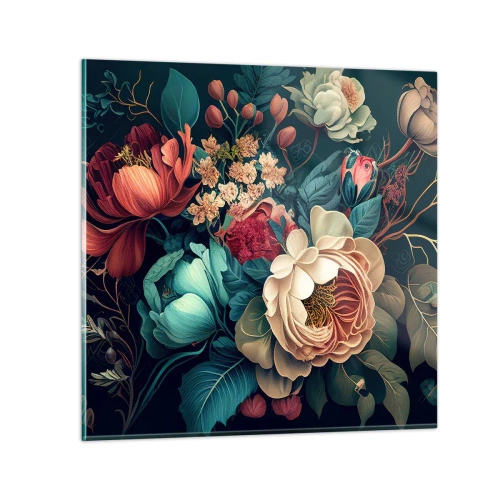 Obraz na skle - Půvab 19. století - 70x70 cm