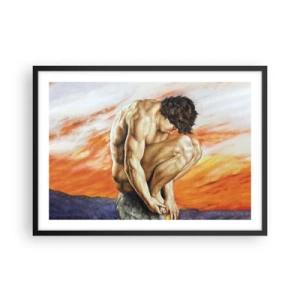 Plakát v černém rámu - Ponořen do sebe - 70x50 cm