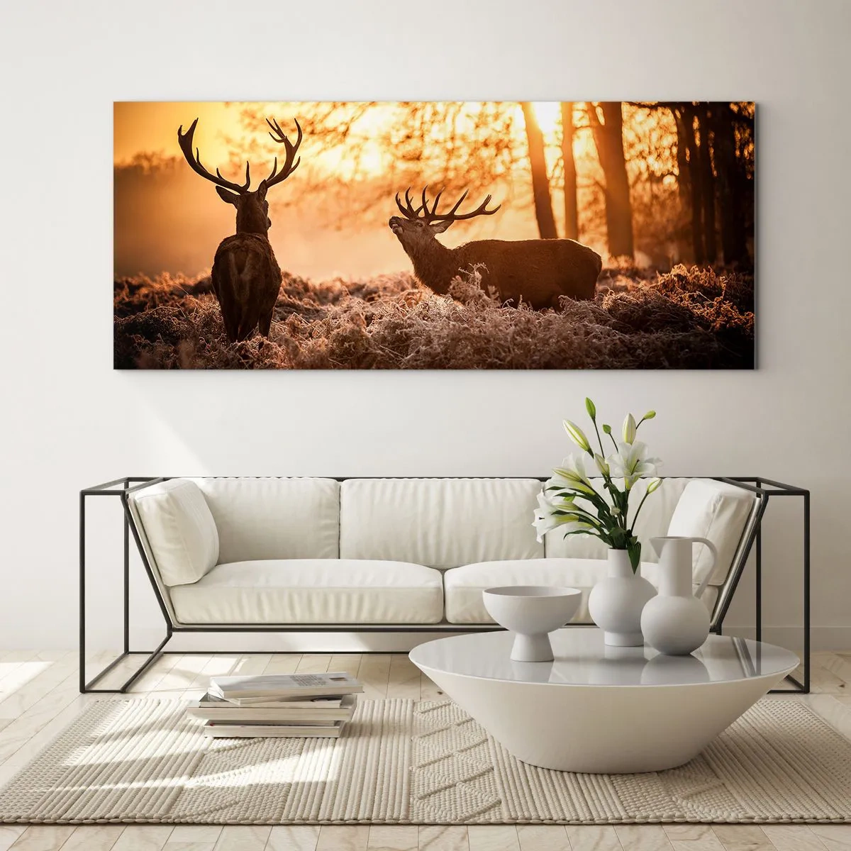 Obraz na skle - Sen myslivce - 90x30 cm