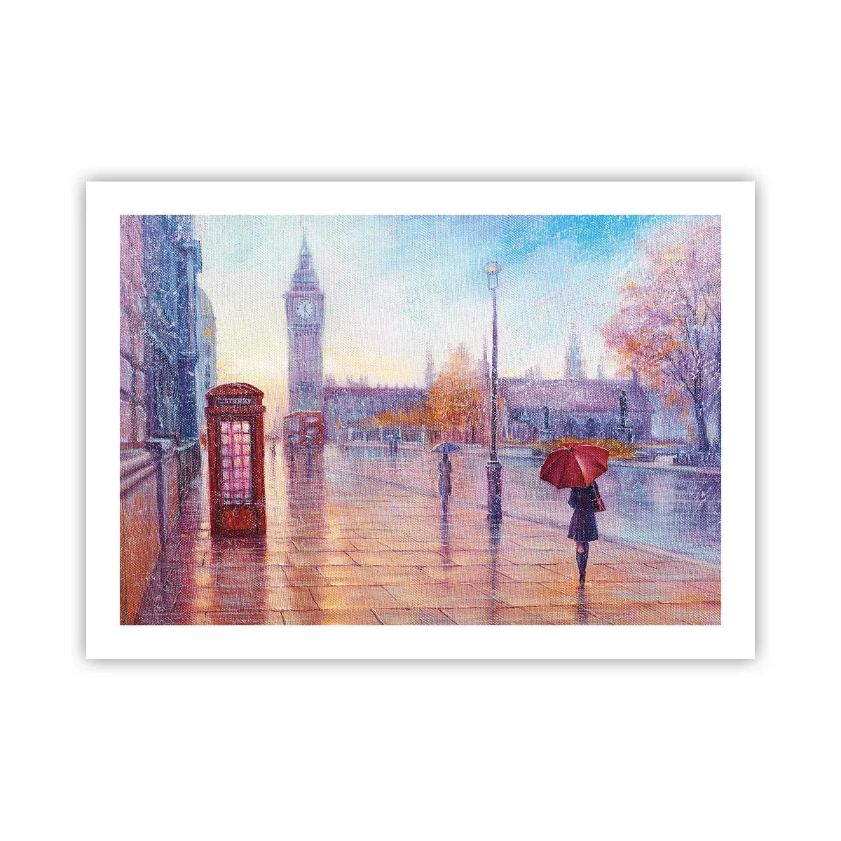 Plakát - Londýnský podzimní den - 70x50 cm