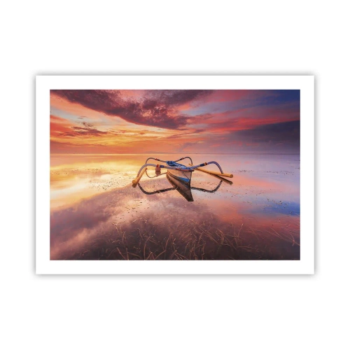 Plakát - Klid tropického večera - 70x50 cm