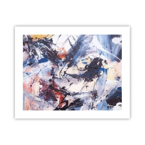 Plakát - Bláznivý tanec abstrakce - 50x40 cm