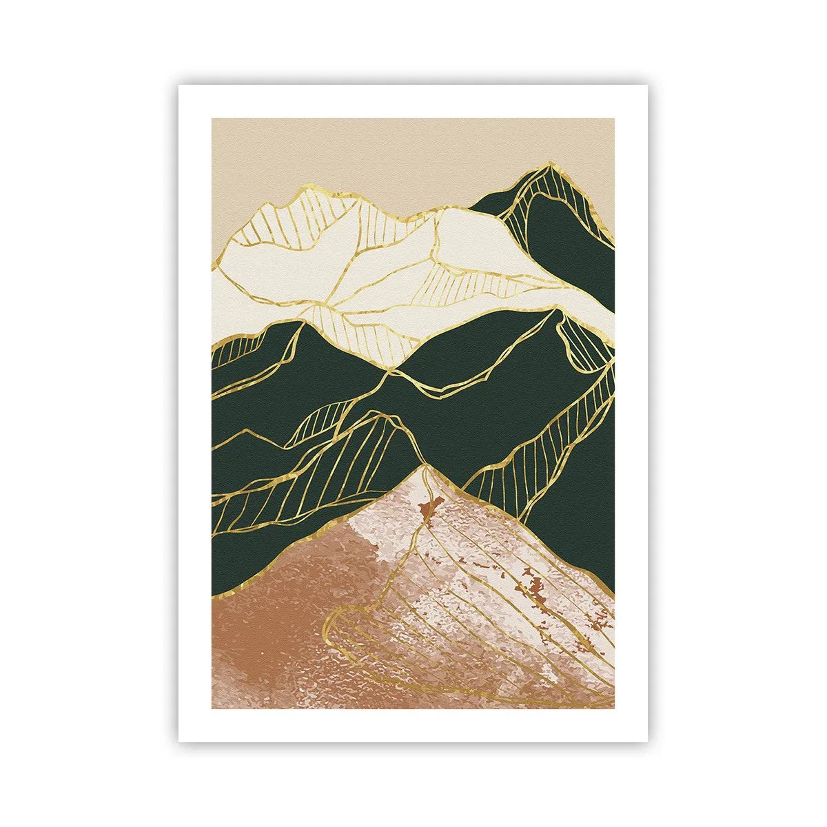 Plakát - Zlaté vrcholy - 50x70 cm