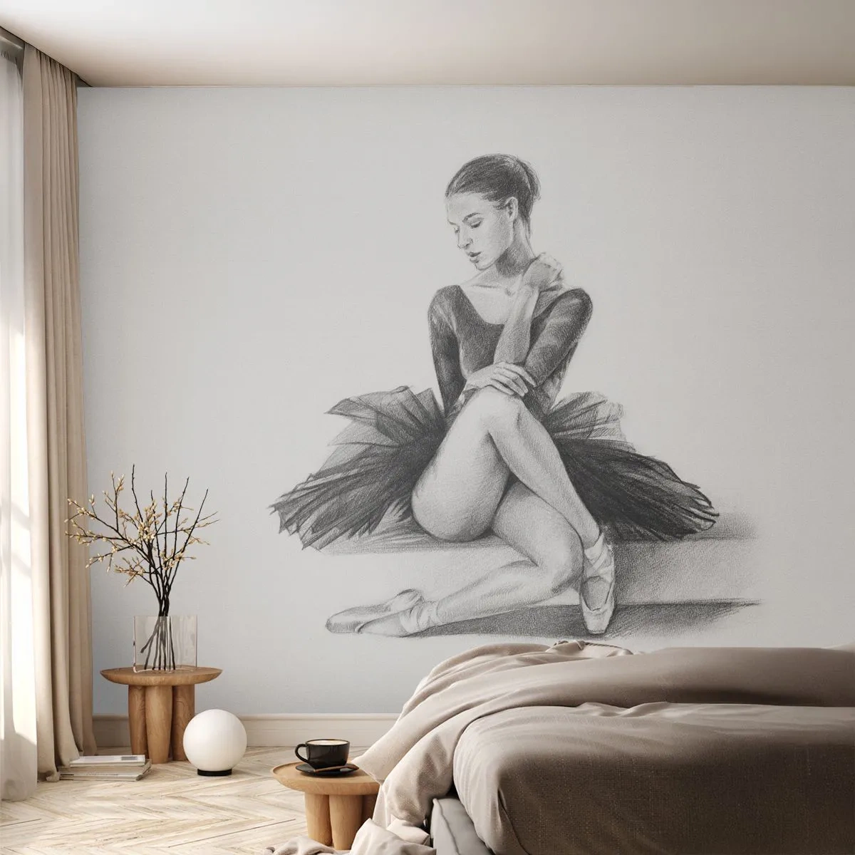 Fototapeta Samolepicí Deluxe Sticker - Okouzlená tancem - Balerína, Tanec, Balet - 250x175 cm