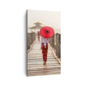 Obraz na plátně - Na starém mostě - 45x80 cm