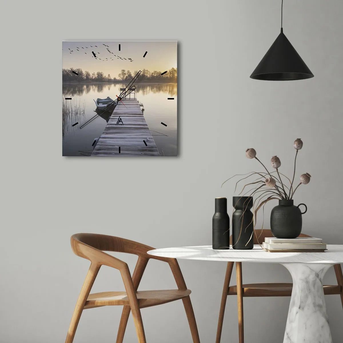 Nástěnné hodiny - Časem se vrátím - 30x30 cm