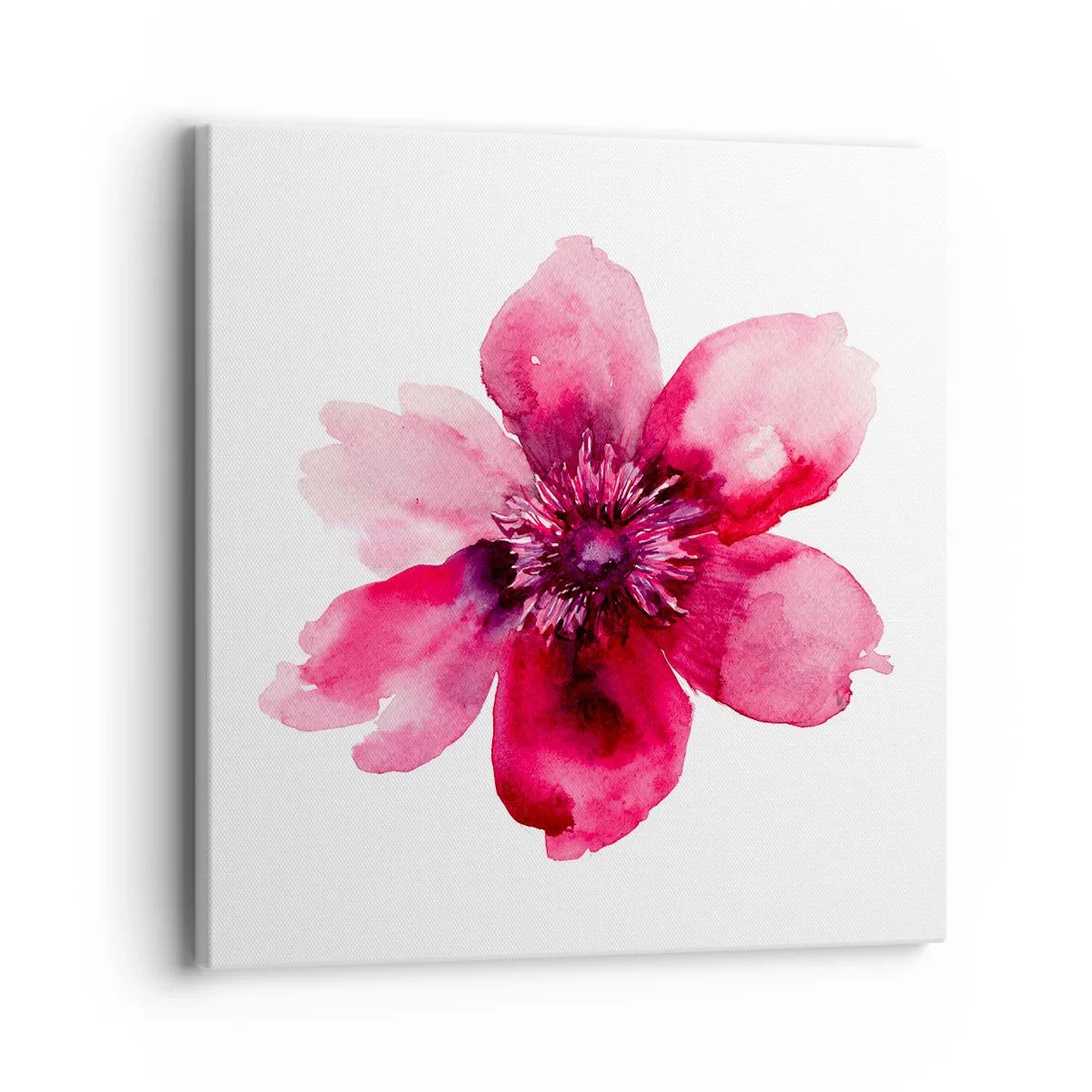 Obraz na plátně - Karmínový voňavý polibek - 40x40 cm