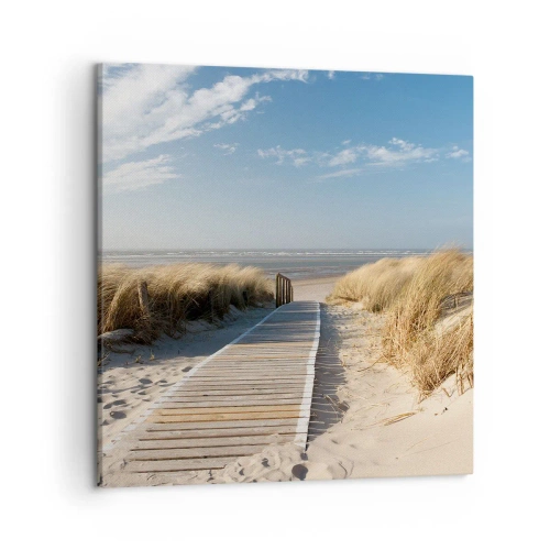 Obraz na plátně - Za dunou, v šumění trávy - 50x50 cm