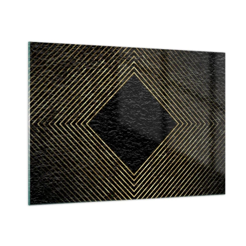 Obraz na skle - Geometrie ve stylu glamour - 100x70 cm