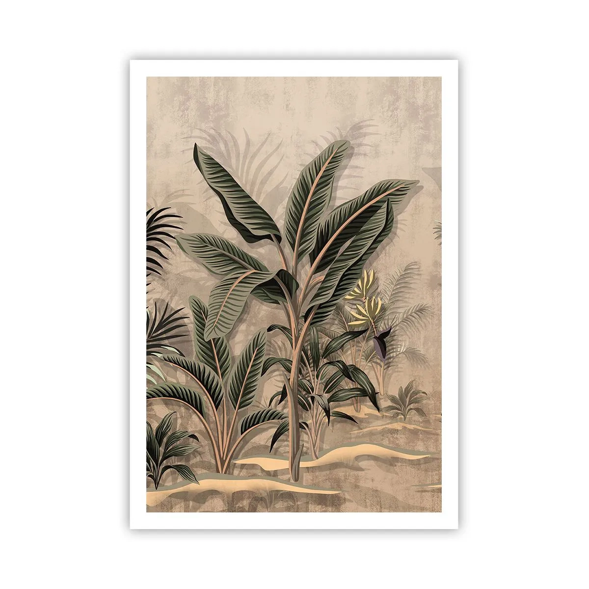 Plakát - Rytina v koloniálním stylu - 70x100 cm
