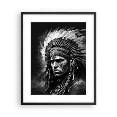 Plakát v černém rámu - Vůdce a bojovník - 40x50 cm
