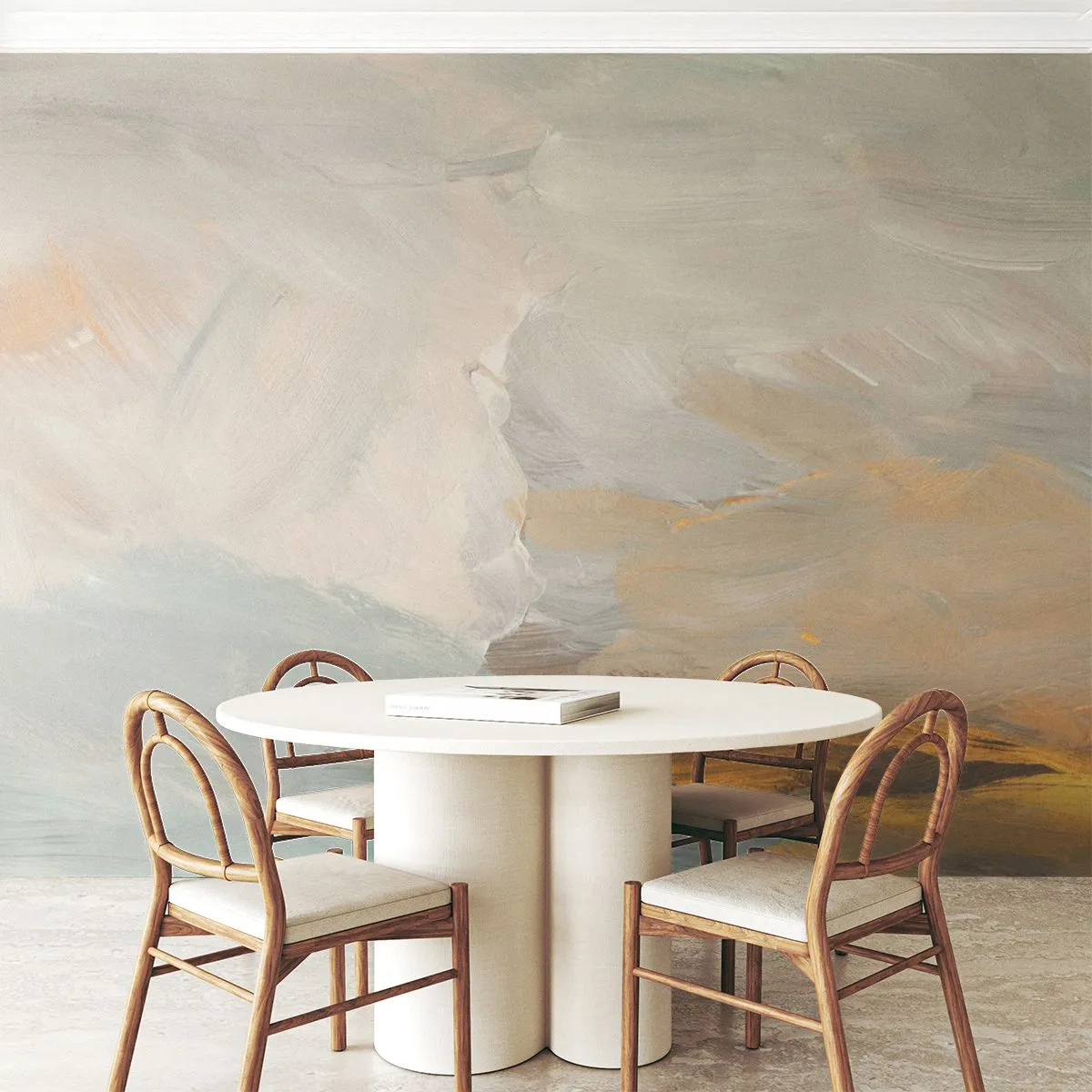 Fototapeta Premium Canvas - Abstrakce – krajina něhy - Kus, Jasný, Minimalistický - 250x175 cm