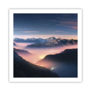 Plakát - Světlo v údolích - 60x60 cm