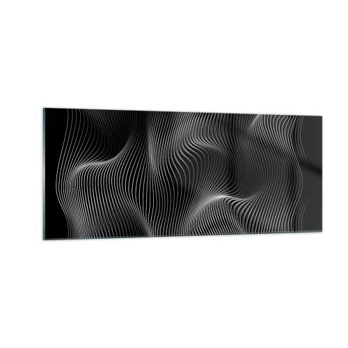 Obraz na skle - Tanec světla v prostoru - 100x40 cm