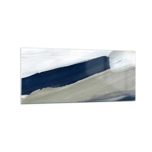Obraz na skle - Setkání s bílou - 120x50 cm